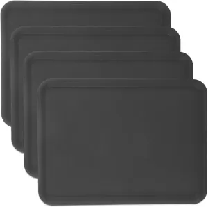 4 Pack Boot Tray for Entryway Indoor 16"x12" Heavy Duty Boot Mat Tray Waterproof Small Shoe Mat Tray for Boots, Shoes, Garden, Pets
