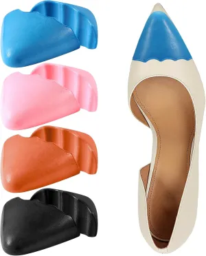 4 Pairs Big Shoe Fillers for Loose Shoe,Toe Cushion Fillers Make Shoes Fit,Prevent Heel Sliping for Women and Men for Boots Casual Sports Shoes High Heels Pointed