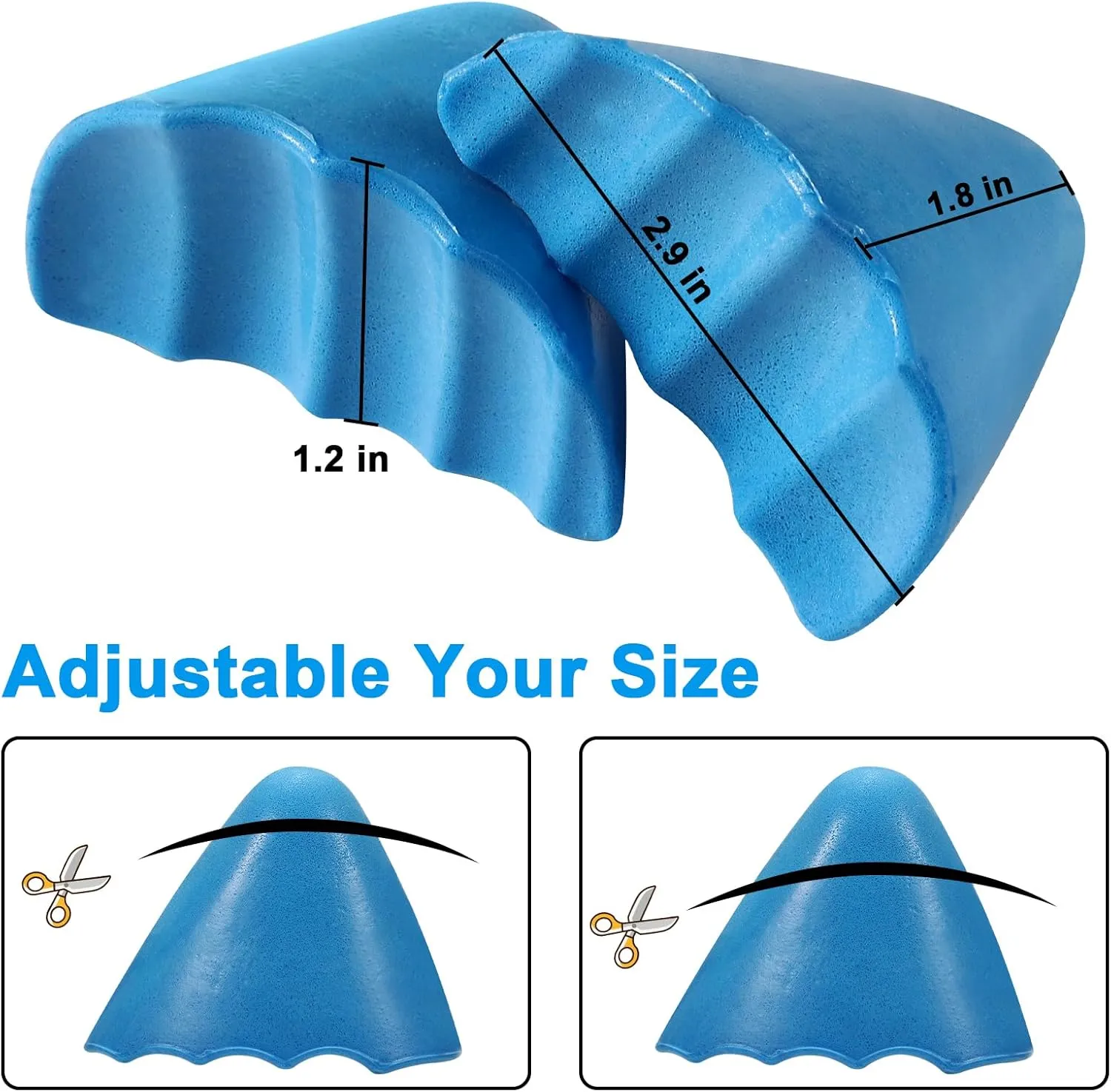 4 Pairs Big Shoe Fillers for Loose Shoe,Toe Cushion Fillers Make Shoes Fit,Prevent Heel Sliping for Women and Men for Boots Casual Sports Shoes High Heels Pointed