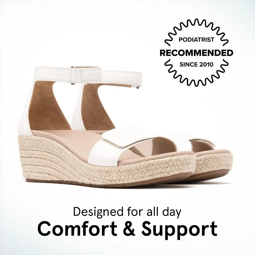 ABEO Riviera Ankle Sandals For Women | Arch Support Sandals Women's | Wedge Sandals For Women | Built-In Orthotic Insole