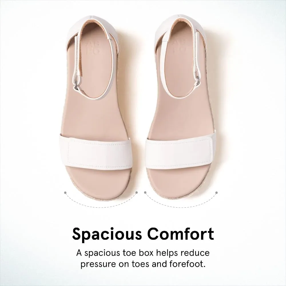 ABEO Riviera Ankle Sandals For Women | Arch Support Sandals Women's | Wedge Sandals For Women | Built-In Orthotic Insole