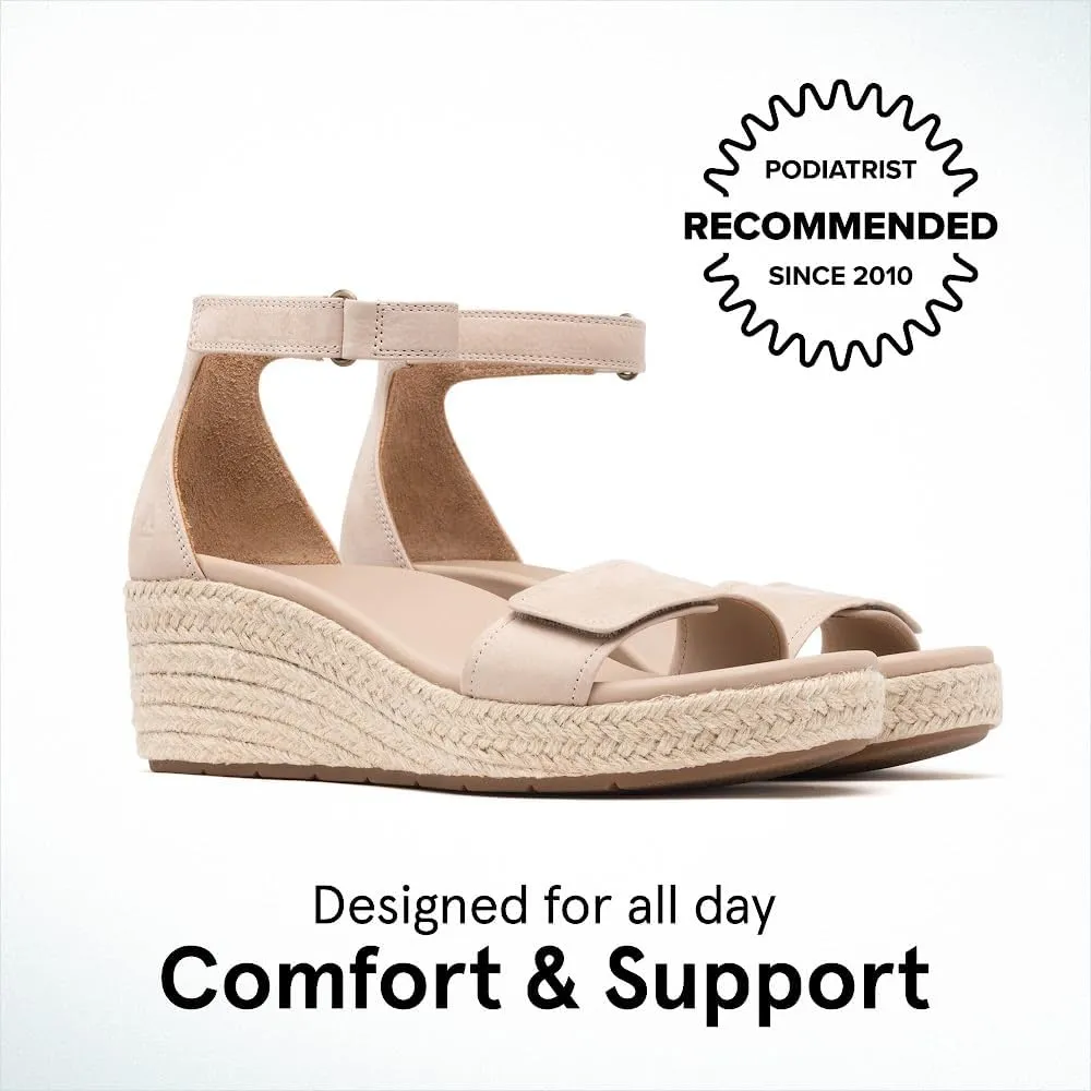 ABEO Riviera Ankle Sandals For Women | Arch Support Sandals Women's | Wedge Sandals For Women | Built-In Orthotic Insole