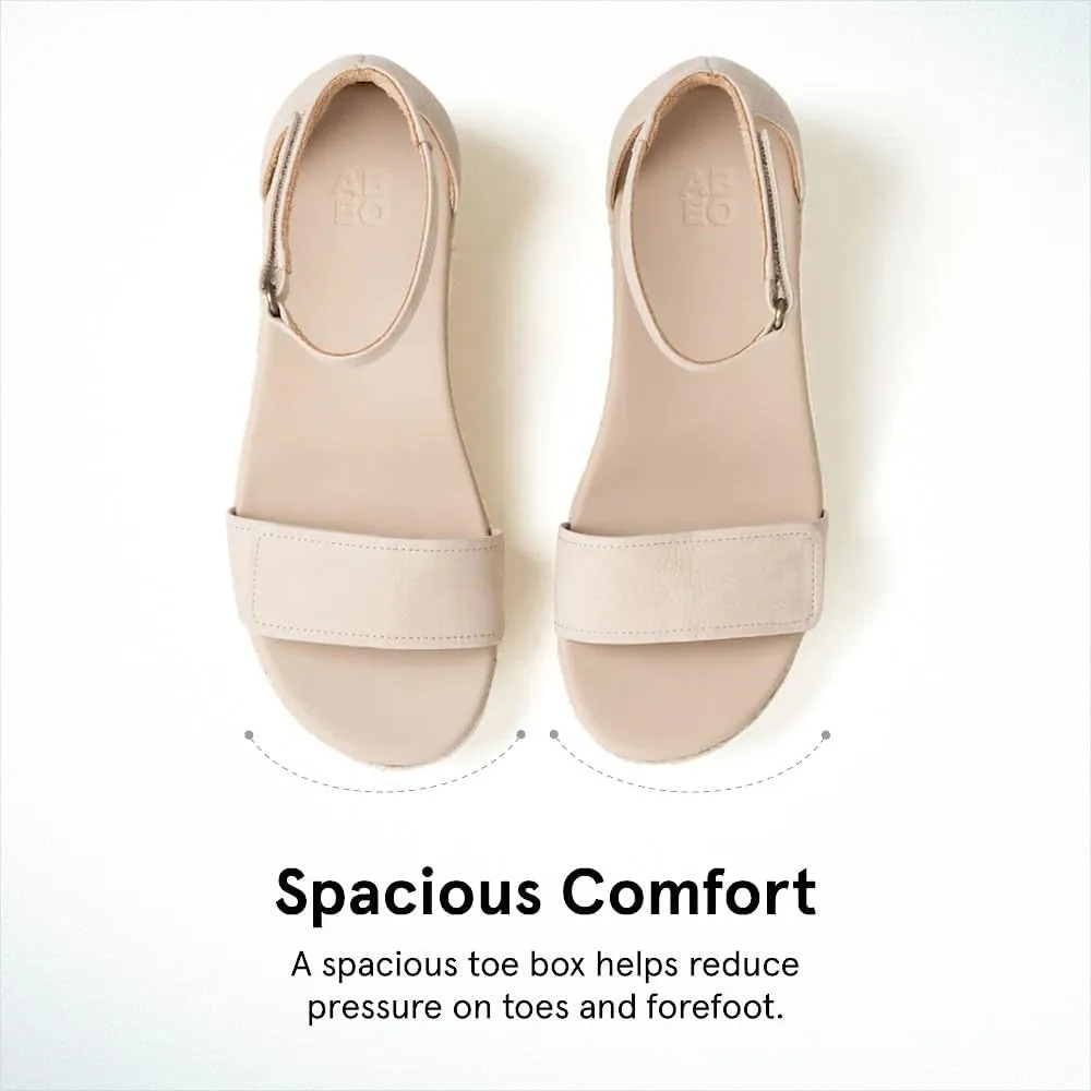 ABEO Riviera Ankle Sandals For Women | Arch Support Sandals Women's | Wedge Sandals For Women | Built-In Orthotic Insole