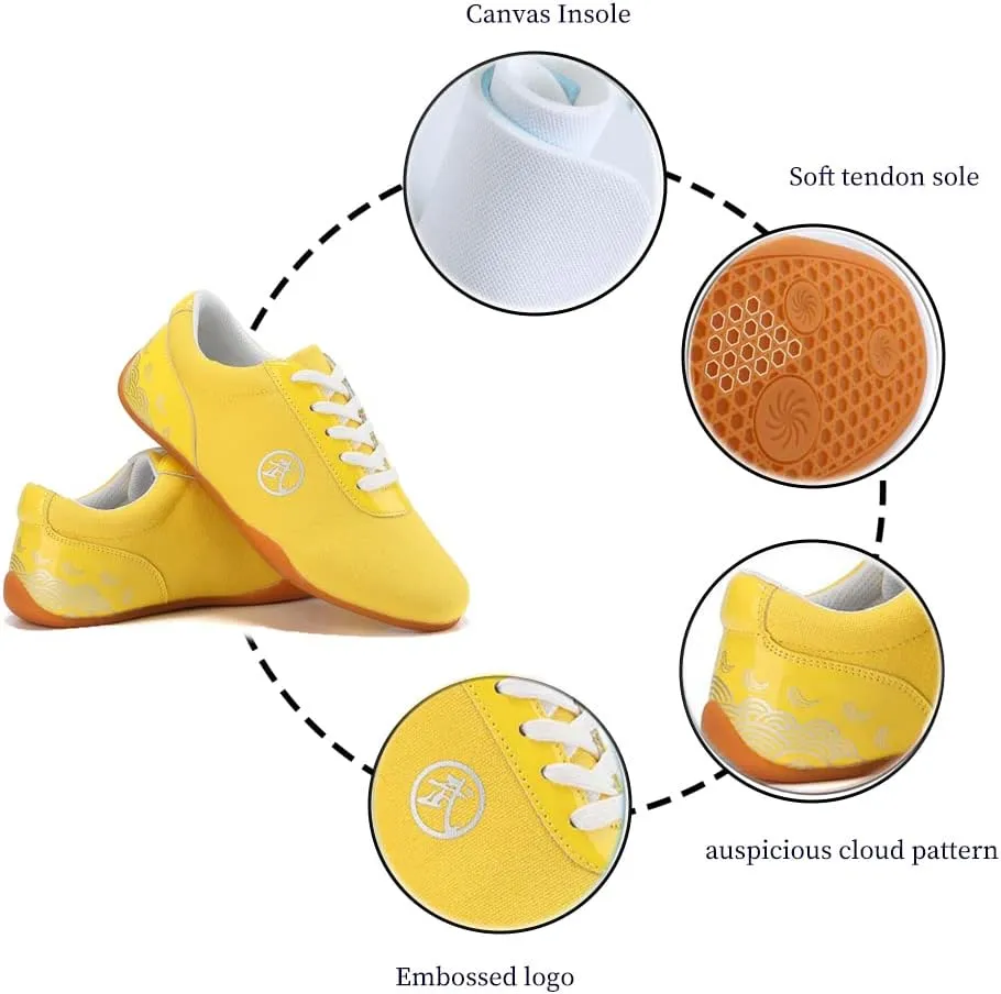 Adults Unisex Martial Arts Sneakers,Design for Martial Arts Kung fu Boxing Karate Taichi,Taekwondo,Perfect for Beginner or Professional,