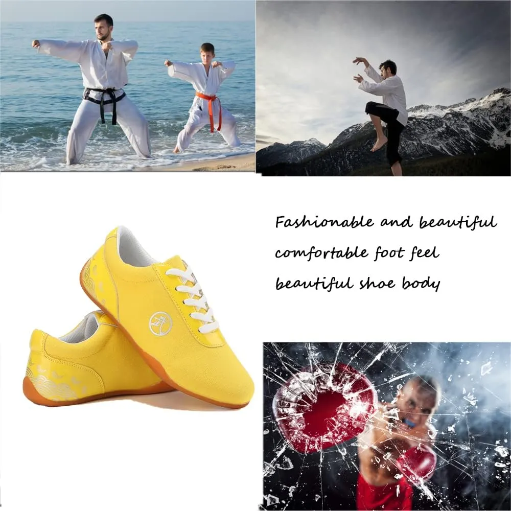 Adults Unisex Martial Arts Sneakers,Design for Martial Arts Kung fu Boxing Karate Taichi,Taekwondo,Perfect for Beginner or Professional,