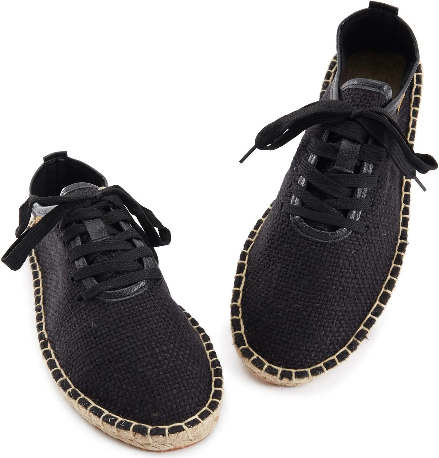 Alexis Leroy Men's Lace Up Canvas Flat Espadrilles