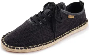 Alexis Leroy Men's Lace Up Canvas Flat Espadrilles