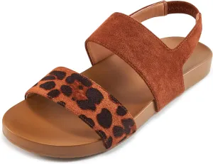Alicegana Womens Sandals Dressy Comfortable: Summer Elastic Ankle Strap Flat Shoes Walking Beach Sandals for Women 2025