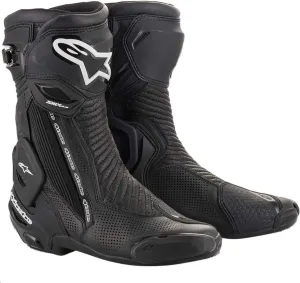 Alpinestars SMX Plus v2 Vented Motorcycle Boots, High Speed Protection(40) (BLACK)