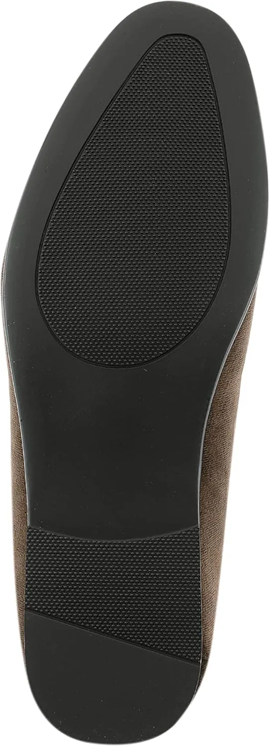 Amali Aller, Mens Casual Shoes - Loafers Men Slip on Shoes - Man Made Velvet Men's Slippers with Metal and Knitted Buckle - Mens Tuxedo Shoes