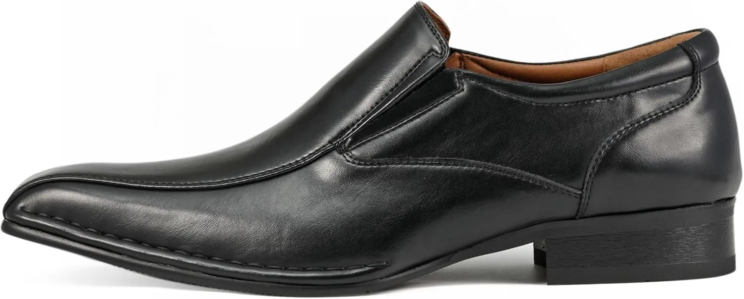 Amali Men’s Slip-On Shoes with Metal Bit Dress Shoes for Men Formal Loafers for Men Smoking Tuxedo Shoes