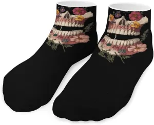 Anatomical Tooth Flower Low Cut Ankle Socks Casual Liner Sock Pack Non Slip Invisible For Men Women