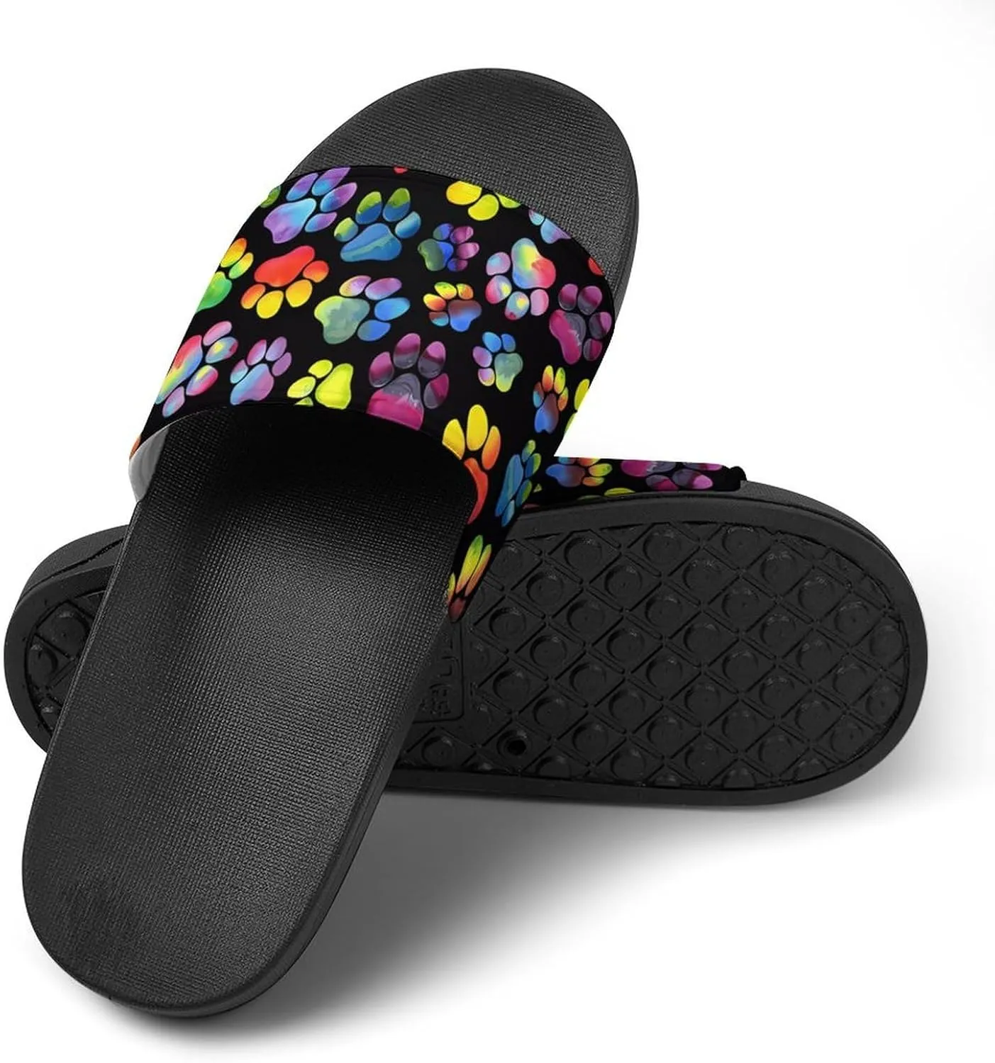 Animal Paws Dog Cat Slides Men Home Sandal Women Non Slip Bathroom Open Toe Shoe Casual Footwear Flat Slide Sandals