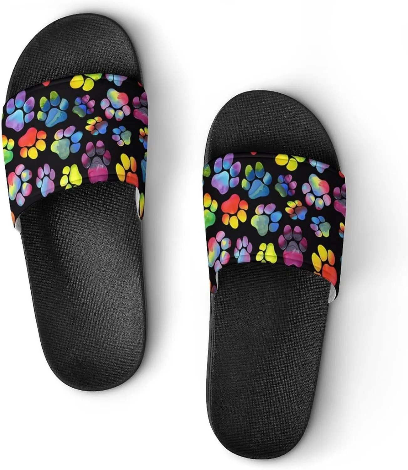 Animal Paws Dog Cat Slides Men Home Sandal Women Non Slip Bathroom Open Toe Shoe Casual Footwear Flat Slide Sandals