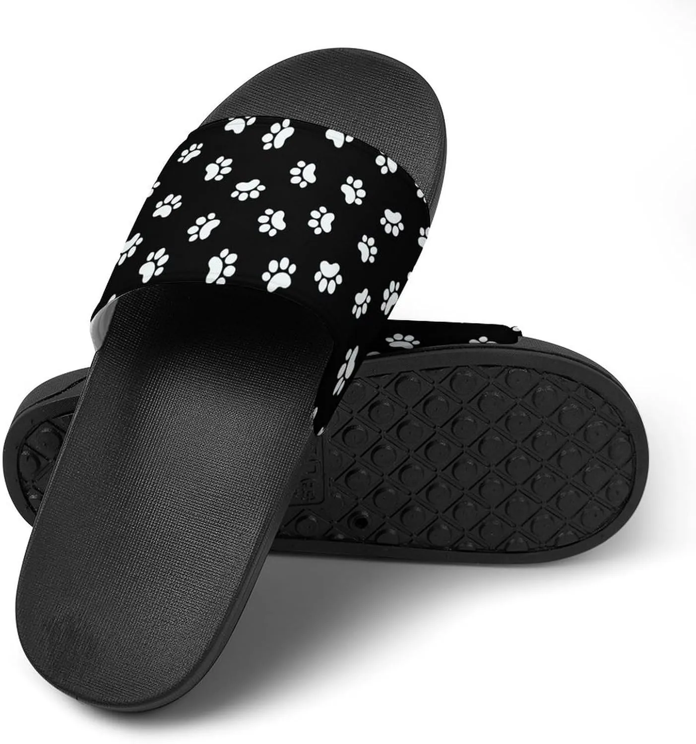 Animal Paws Dog Cat Slides Men Home Sandal Women Non Slip Bathroom Open Toe Shoe Casual Footwear Flat Slide Sandals