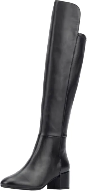 Aquatalia Women's Lizetta Boots, leather upper, fabric lining, round toe, rubber outsole.