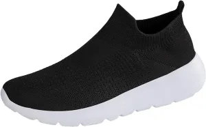 Arch Support Non Slip Minimalist Shoes for Men Outdoor Athletic Slip-On Hiking Shoe Casual Elderly Lace Up Shoes