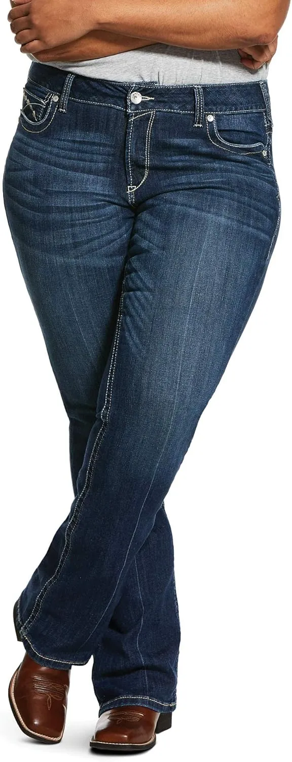 Ariat Women's R.e.a.l. Mid Rise Bootcut Jean