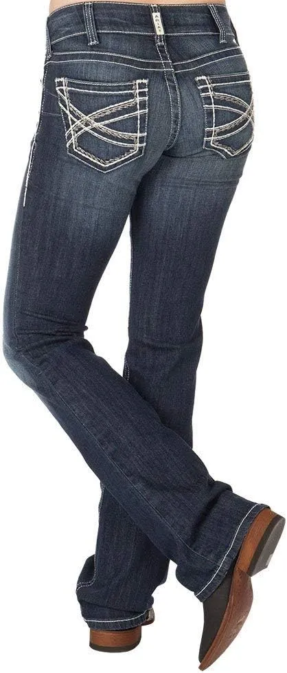 Ariat Women's R.e.a.l. Mid Rise Bootcut Jean
