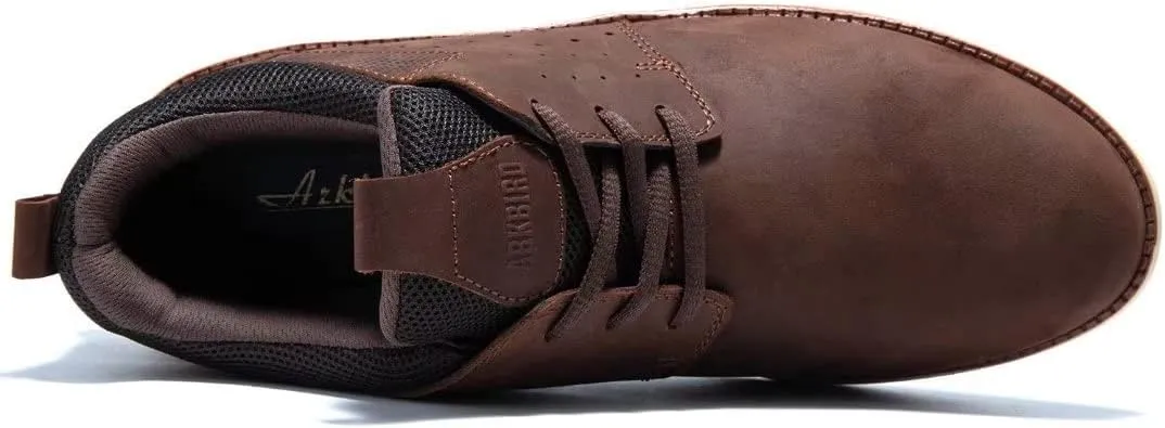 Arkbird Leather Loafers, Casual Slip-On Sneaker Shoes for Men
