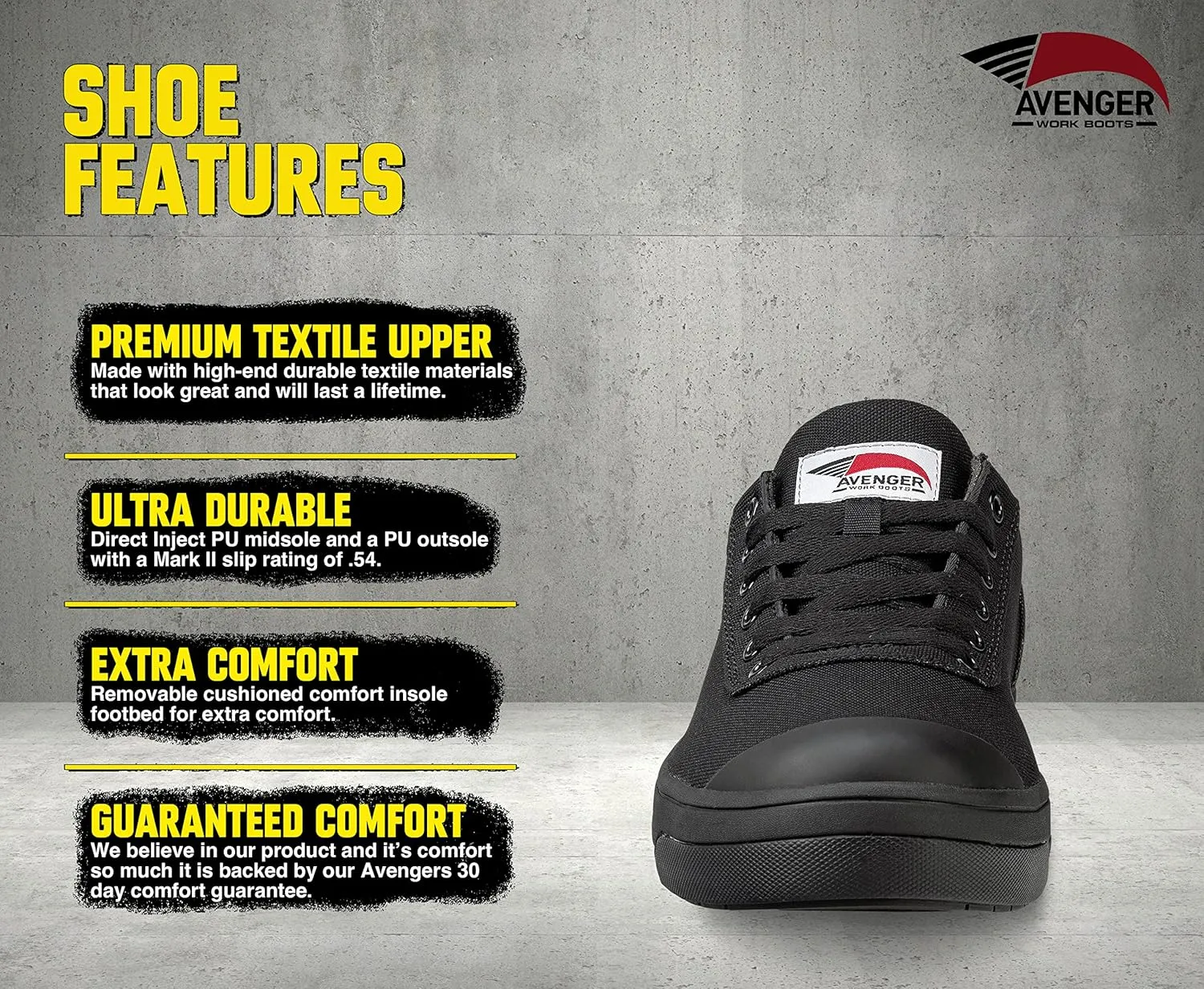 Avenger Work Boots Women's Low Top Industrial Shoe