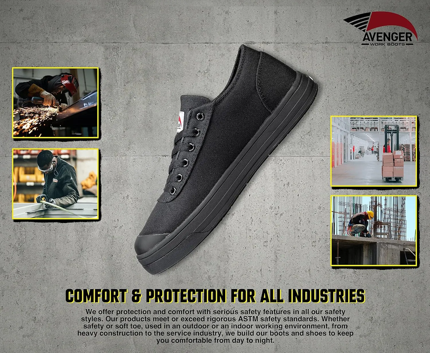 Avenger Work Boots Women's Low Top Industrial Shoe