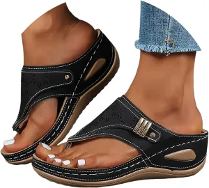 Avylays Orthopedic Sandals for Women,Breathable Mesh Sports Sandals With Non-Slip Sole,Wedge Heel Thick-Soled Sandals