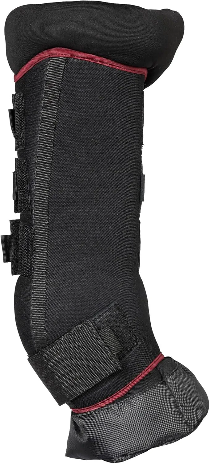 Back on Track Royal Quick Wraps Deluxe - Equestrian Sport Flexible Supportive Protective Horse Leg Wraps with Hook & Loop Closure, Pair, Wine - 16" - L