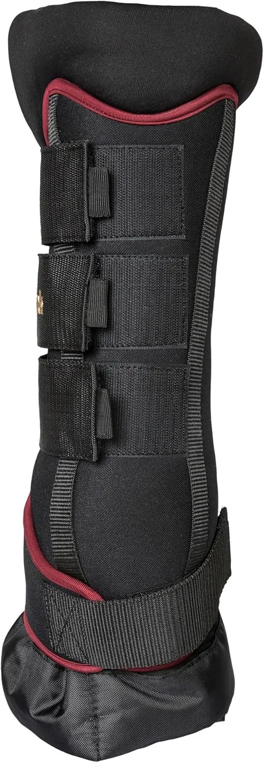 Back on Track Royal Quick Wraps Deluxe - Equestrian Sport Flexible Supportive Protective Horse Leg Wraps with Hook & Loop Closure, Pair, Wine - 16" - L