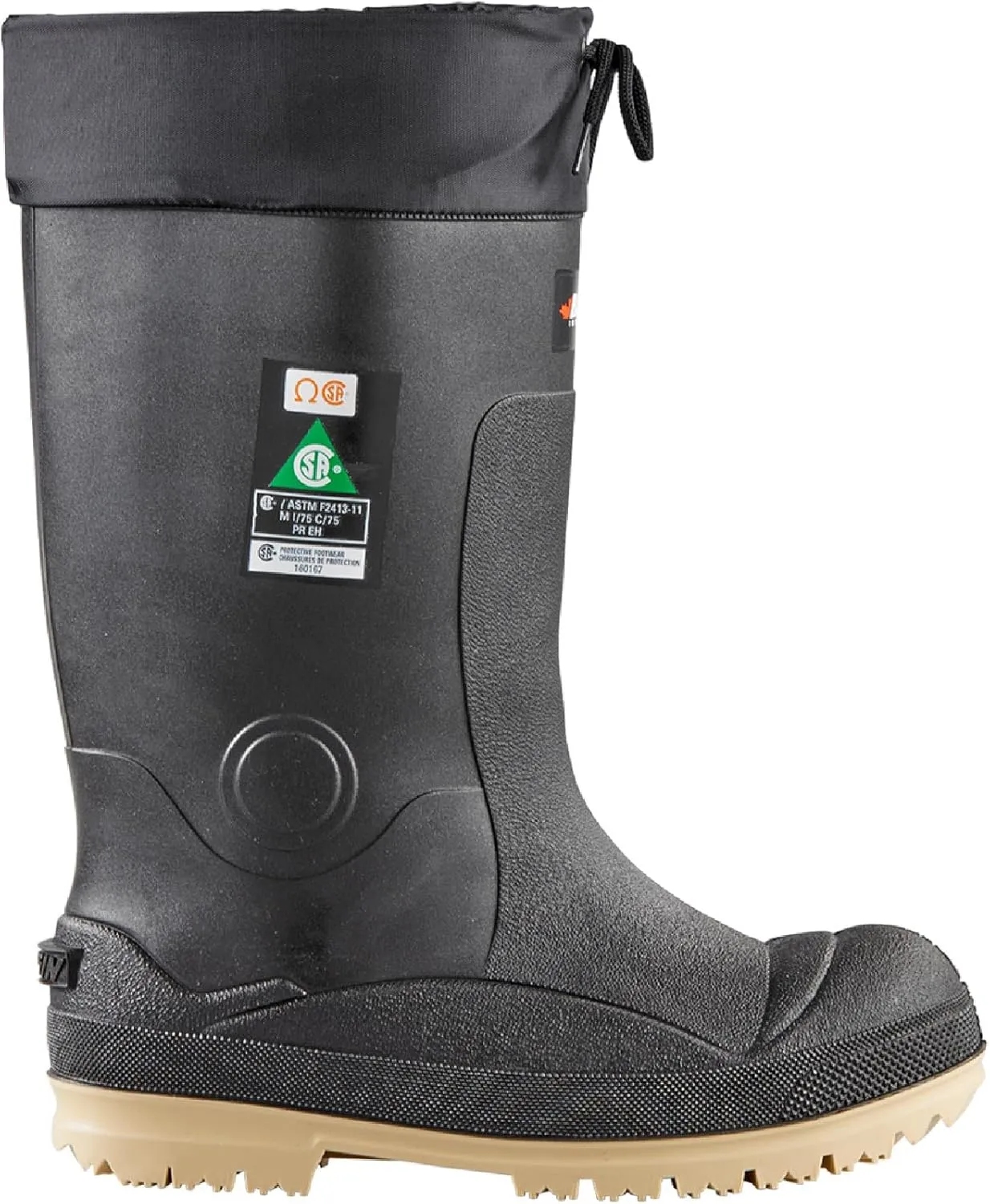 Baffin Unisex TITAN Industrial Waterproof Protective Steel Safety Toe & Plate Slip-On Boots with Removable Inner Boot System