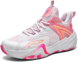 Basketball Shoes for Women and Men, Comfortable Non Slip Sports Outdoor Casual High Top Fashion Sneakers