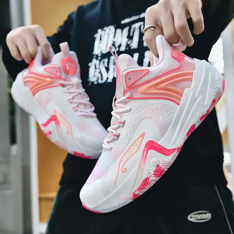 Basketball Shoes for Women and Men, Comfortable Non Slip Sports Outdoor Casual High Top Fashion Sneakers