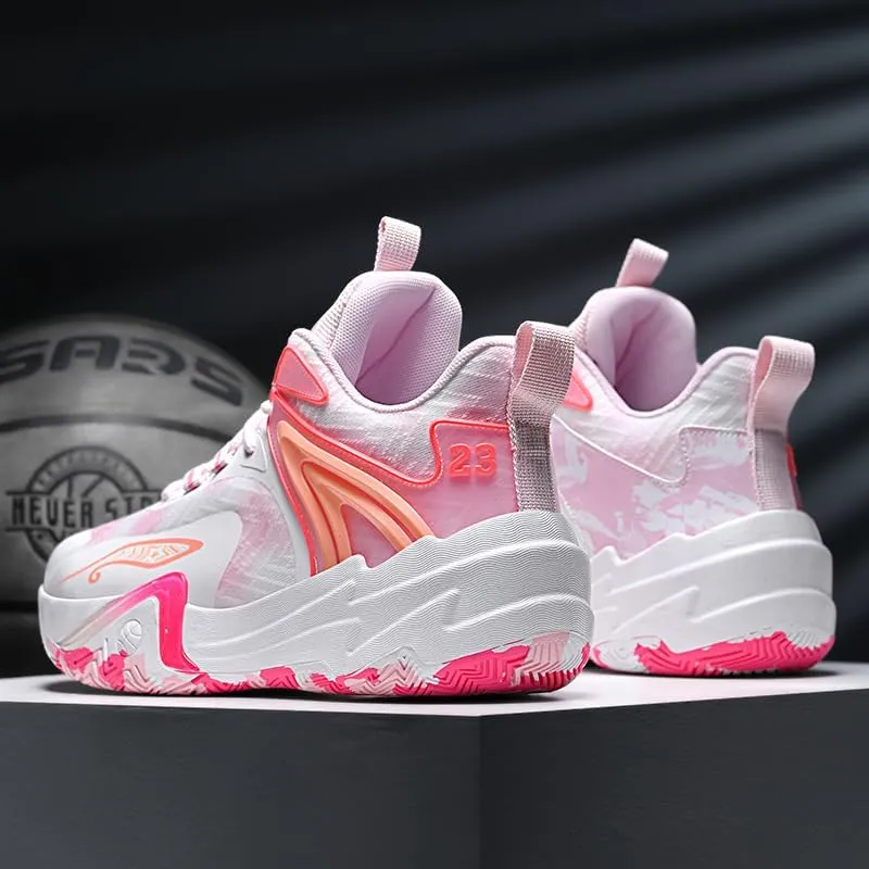 Basketball Shoes for Women and Men, Comfortable Non Slip Sports Outdoor Casual High Top Fashion Sneakers