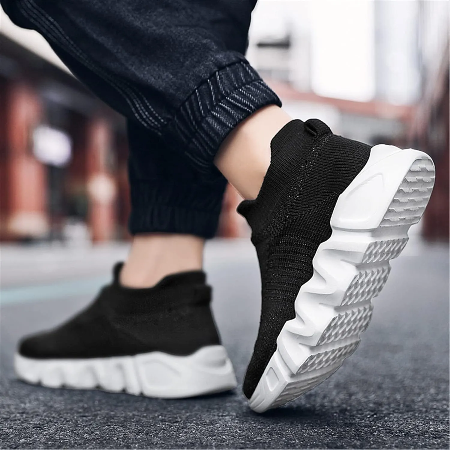 BAXINIER Boys Girls Sneakers Lightweight Kids Athletic Slip-on Tennis Running Walking Shoes