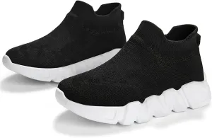 BAXINIER Boys Girls Sneakers Lightweight Kids Athletic Slip-on Tennis Running Walking Shoes