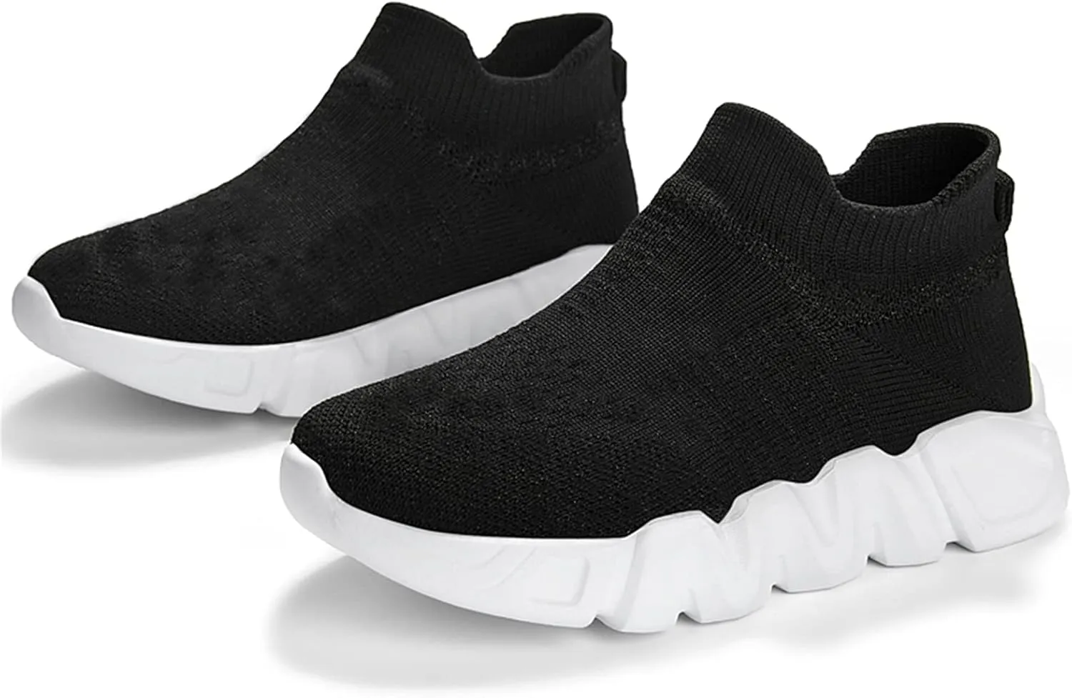 BAXINIER Boys Girls Sneakers Lightweight Kids Athletic Slip-on Tennis Running Walking Shoes