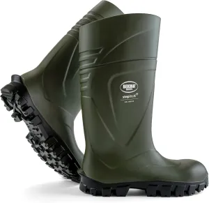 Bekina StepliteX Solidgrip O4 Waterproof Wellington Boots for Men and Women - Lightweight Non Slip Insulated Work Boots with SRC Certified Traction Outsoles, Green - 10 Men/12 Women