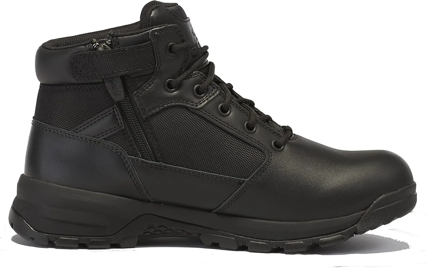 Belleville Spear Point BV915Z 5” Lightweight Black Tactical Boots for Men with Zipper - Designed for Police, EMS, and Security Personnel with Zone Traction Rubber Outsole