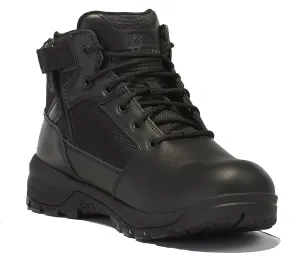Belleville Spear Point BV915Z 5” Lightweight Black Tactical Boots for Men with Zipper - Designed for Police, EMS, and Security Personnel with Zone Traction Rubber Outsole
