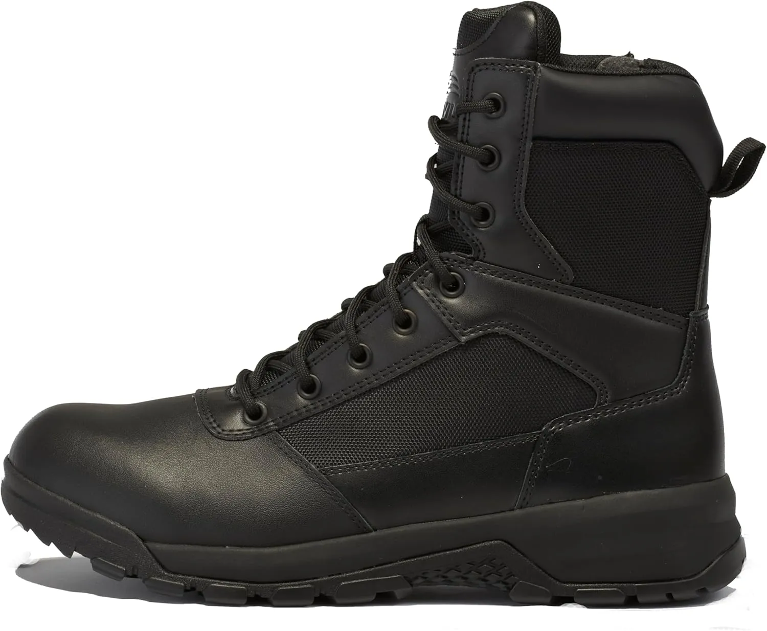 Belleville Spear Point BV918Z 8” Lightweight Black Tactical Boots for Men with Zipper - Designed for Police, EMS, and Security Personnel with Zone Traction Rubber Outsole