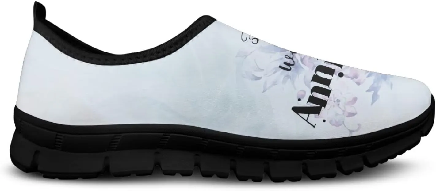 Binienty Vintage Art Loafers Women Low Cut Casual Shoes Slip On Walking Sneakers Pull-On Loafer Flats