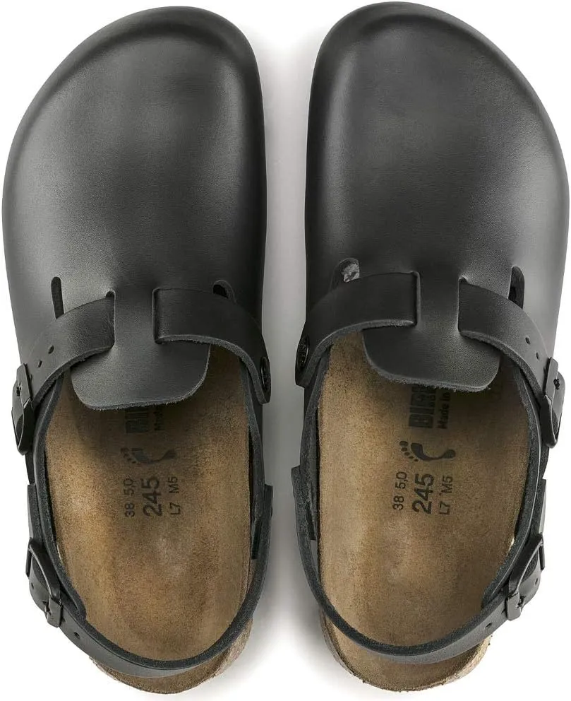 Birkenstock Tokyo/Clogs Leather - Super Sole Black