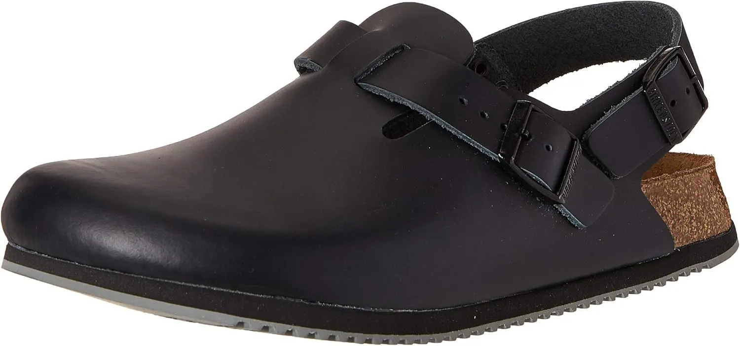 Birkenstock Tokyo/Clogs Leather - Super Sole Black