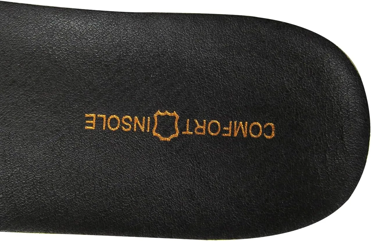 Black Real Leather Shoe Insoles for Men Thick Leather Insert for Women Sneakers and Loafers Shoes Liners Pads for All Day Comfort Walking and Standing Fatigues