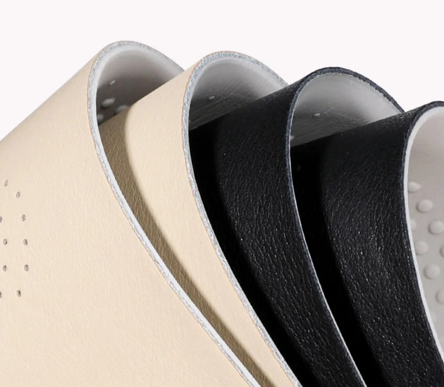 Black Real Leather Shoe Insoles for Men Thick Leather Insert for Women Sneakers and Loafers Shoes Liners Pads for All Day Comfort Walking and Standing Fatigues