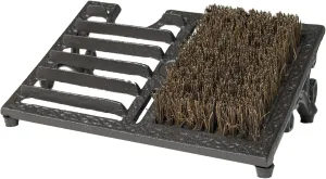 Boot Brush Scraper Outdoor, Heavy Duty Cast Iron Shoe Dirt Cleaner Brush Mat with Strong Bristles for Removing Mud, Snow, Sand, Ideal for, Farm Worker, Construction Workers, and Outdoor Enthusiasts