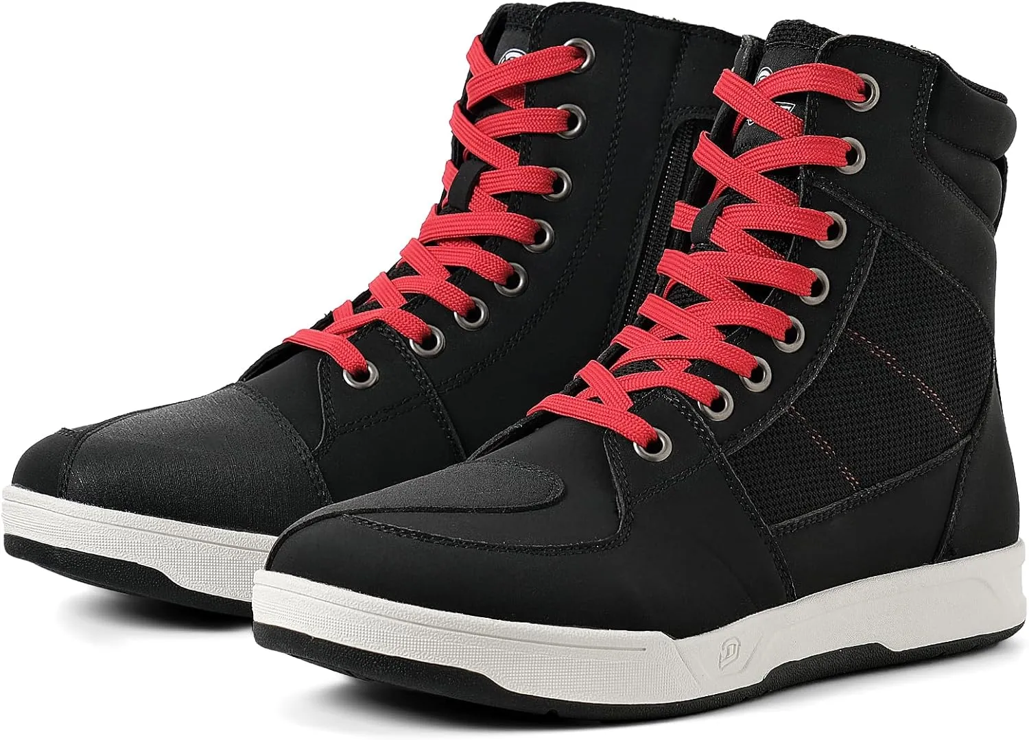 BORLENI Motorcycle Riding Shoes Road Street Motocross Protective Boots for Men, Casual Breathable Powersports Shoes