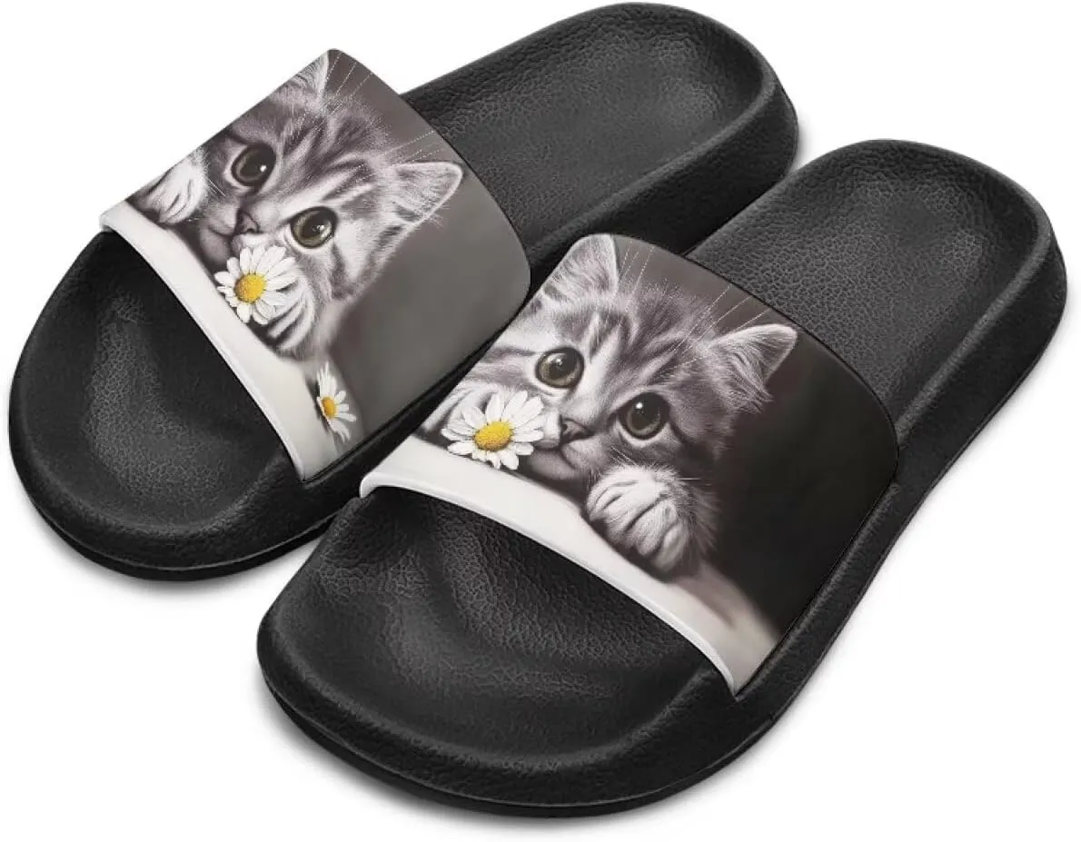 Boy & Girls Slide Sandals Kids Shower Shoes Non Slip Summer Slippers Beach Sandals