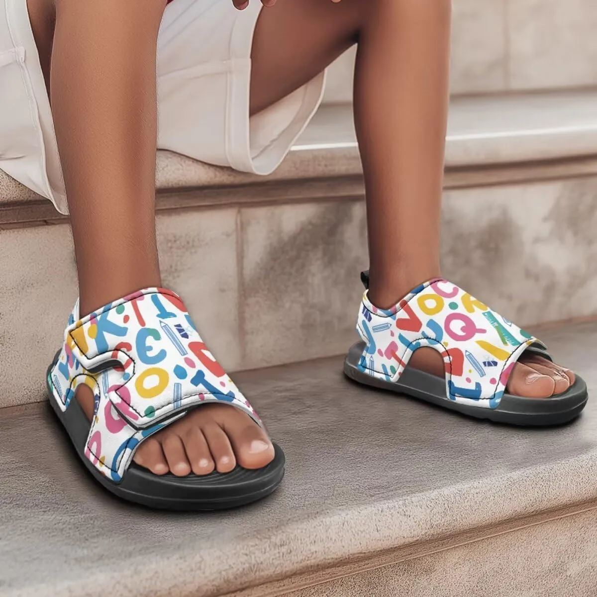 Boys Sandals Open Toe Toddler Sandals Boys Adjustable Little Big Kids