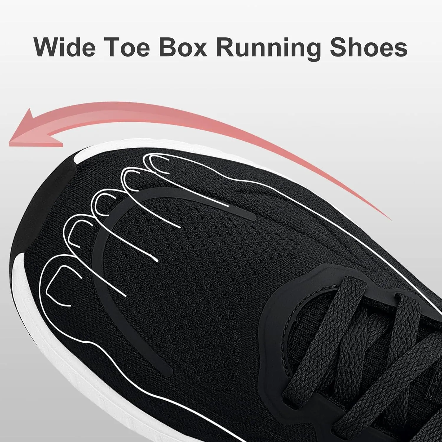 Breathable Running Shoes for Men Anti-Slip Mens Athletic Shoes Lightweight Mens Slip-On Walking Sneakers for Gym Jogging Sports and Workout